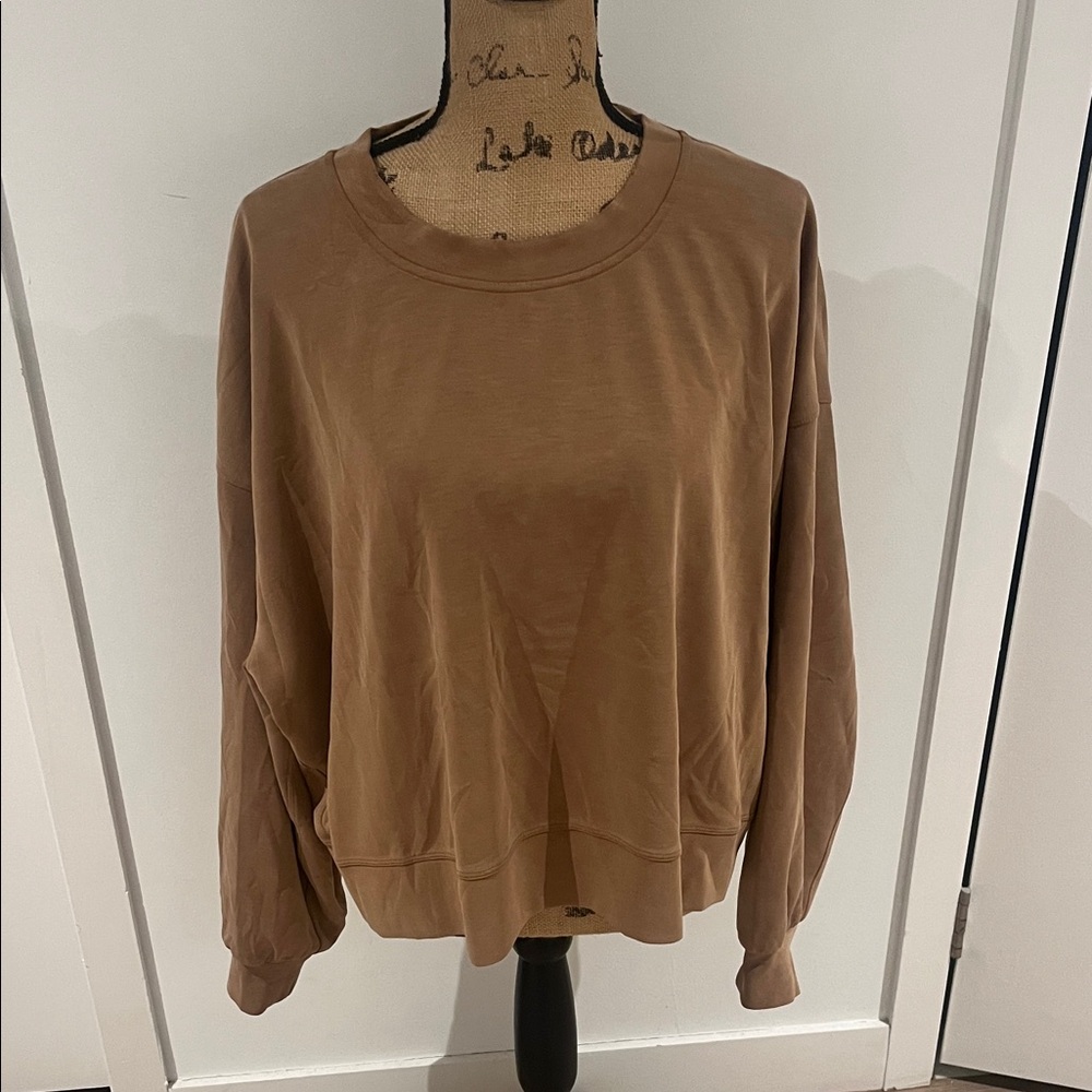 Lululemon Softstreme Athletica Brown Sweatshirt